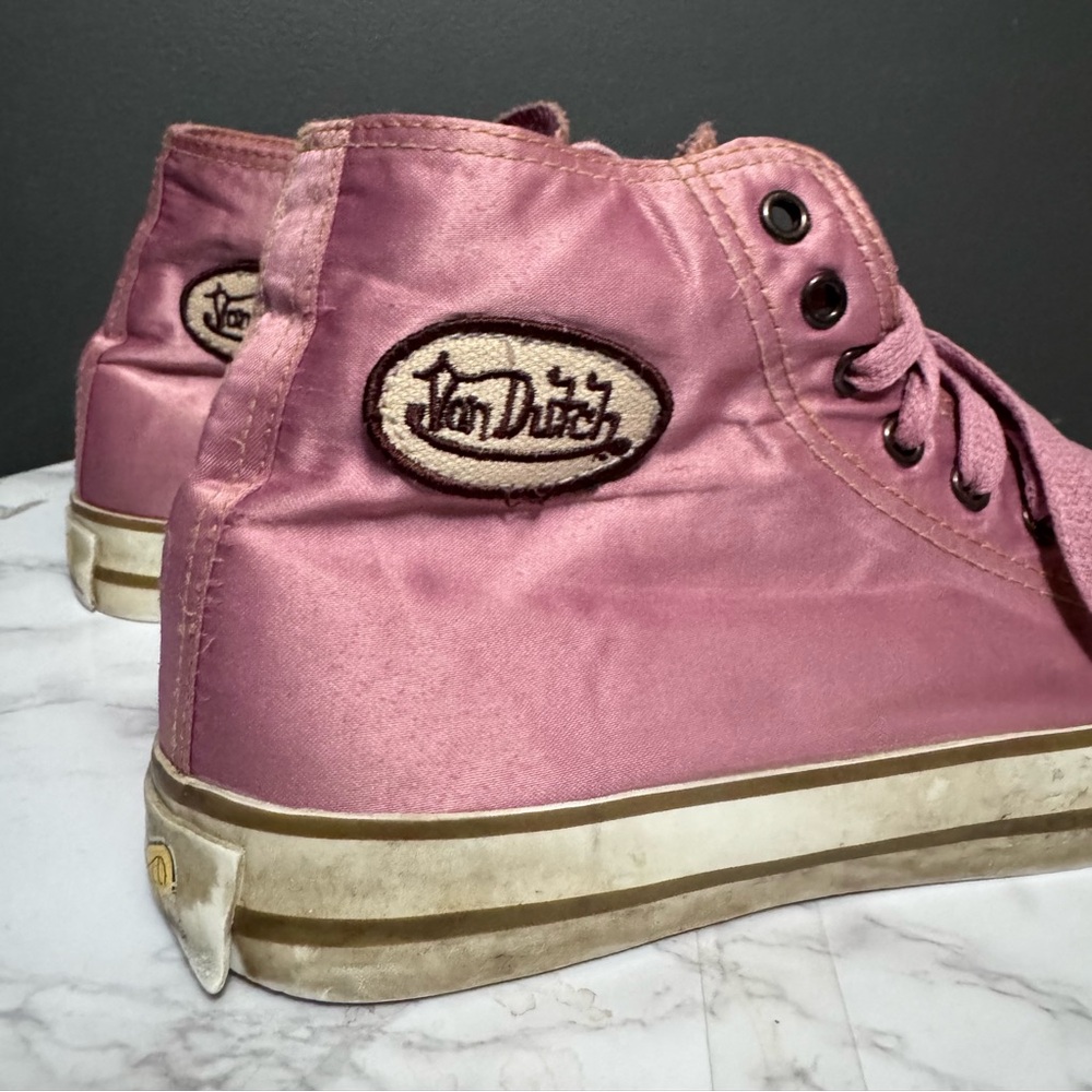 Von Dutch Vintage Y2K Pink Hightop Sneakers - Picture 1 of 8